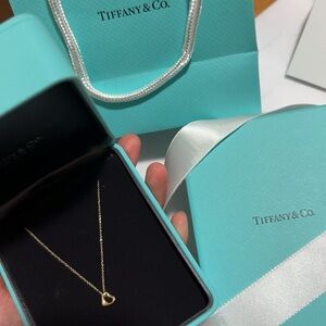 Tiffany & Co. Elsa Peretti® Open Heart Pendant in Yellow Gold, 7 mm